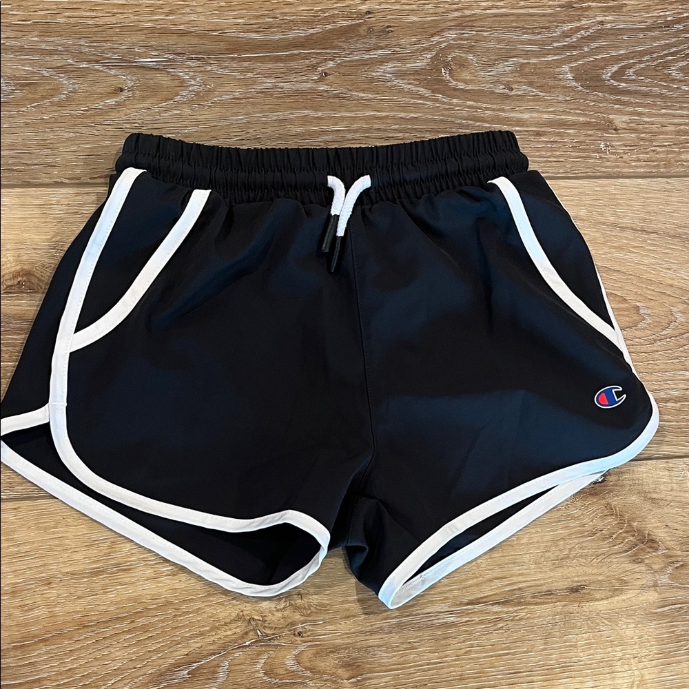 Champion Girls Black and White Athletic Shorts